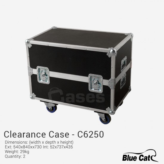 C6250 Medium Large -REMOVEABLE LID CASE