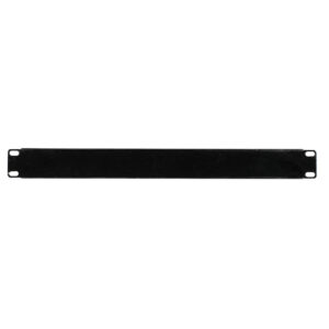 1RU 19" Rack Mount Blank Panel - Black