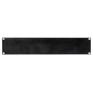 2RU 19" Rack Mount Blank Panel - Black