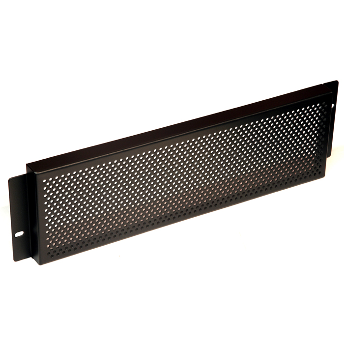 3RU Security Grill 19"Rack Mount Panel - Black