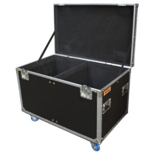 Cable Packer 1185mmL x 685mmD x 805mmH OD with Slide-in Divider; Castor Dishes - Black