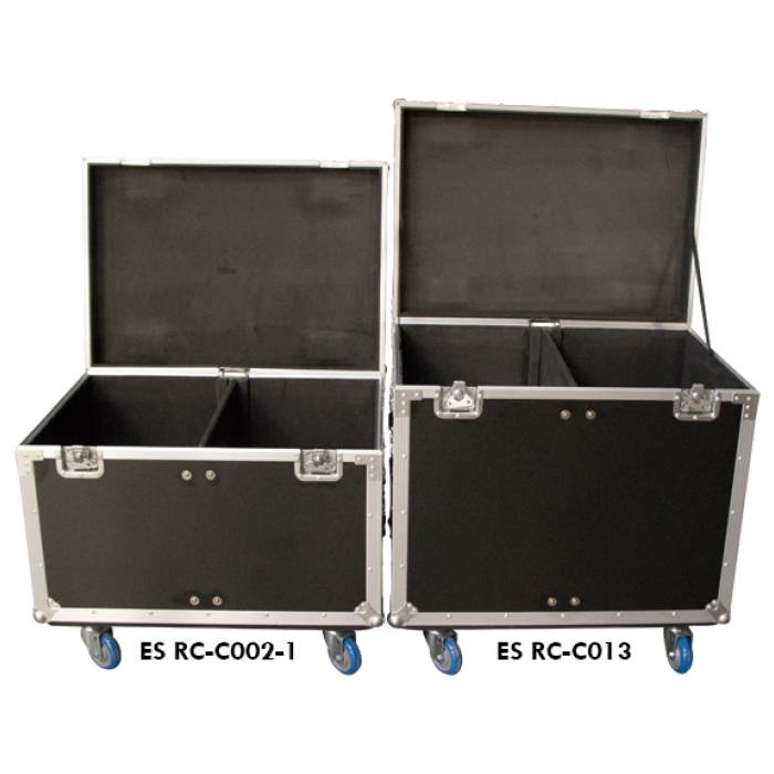 Cable Packer 800mmL x 570mmD x 805mmH OD with Slide-in Divider; Castor Dishes - Black - Image 2