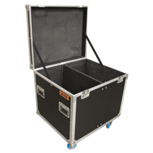 Cable Packer 785mmL x 685mmD x 805mmH OD with Slide-in Divider; Castor Dishes - Black