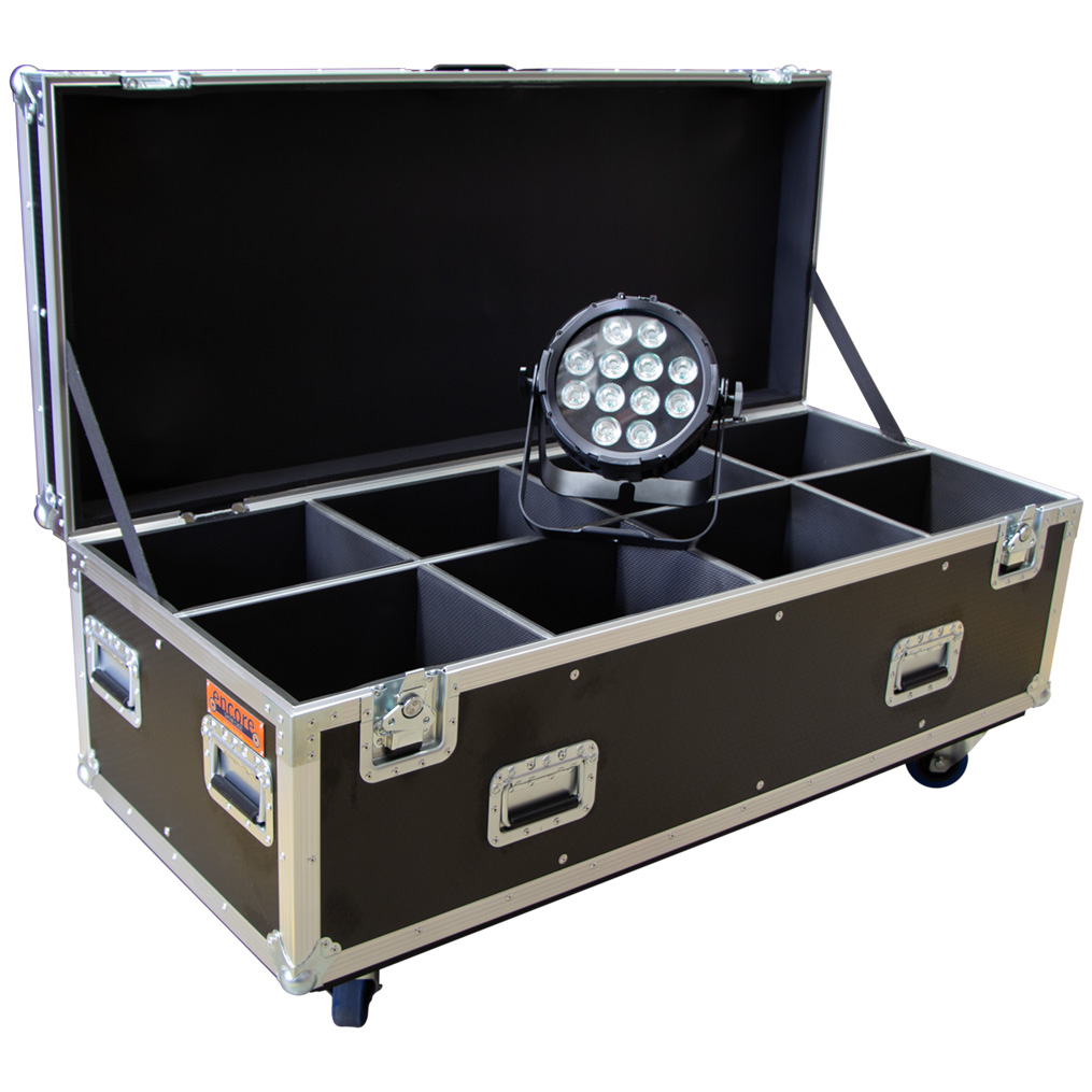 8 Unit LED Par 12 Road Case - Black (suits LED Par Quad 12, FusionPAR Q XII, FusionPAR H XII) - Image 4