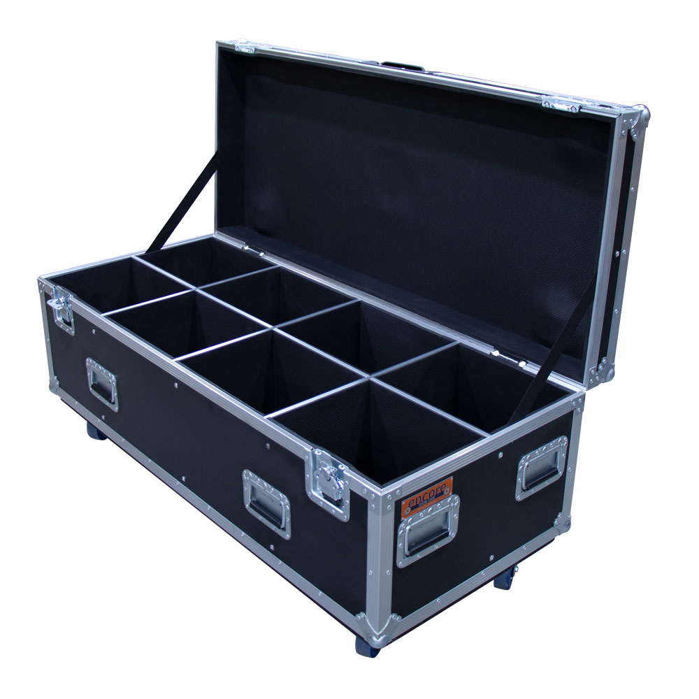 8 Unit LED Par 12 Road Case - Black (suits LED Par Quad 12, FusionPAR Q XII, FusionPAR H XII)