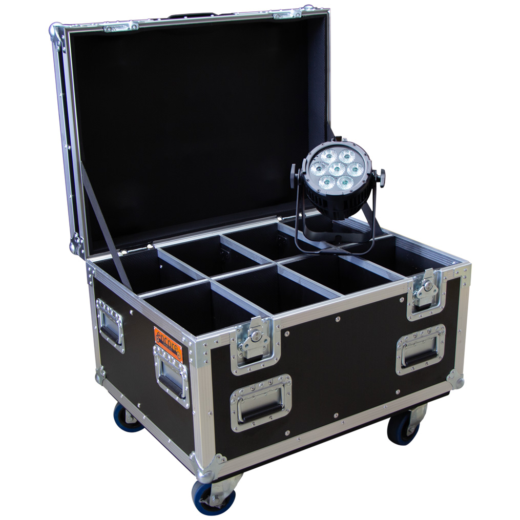 8 Unit LED Par 7 Road Case - Black (suits LED Par Quad 7,FusionPAR Q VII, FusionPAR H VII) - Image 4