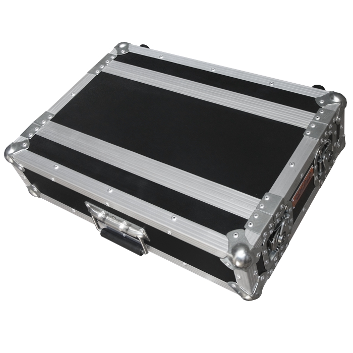 2RU Standard 19" Rack Mount Case; 200mmD (excluding Covers) - Black