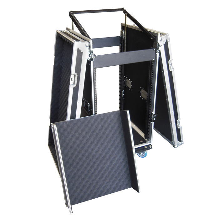 16RU Combo Rack Mount Case; 12RU Top