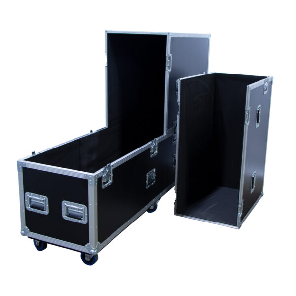 65″-70″ Screen Road Case with Castors – Black (Requires Fitout) | Cases