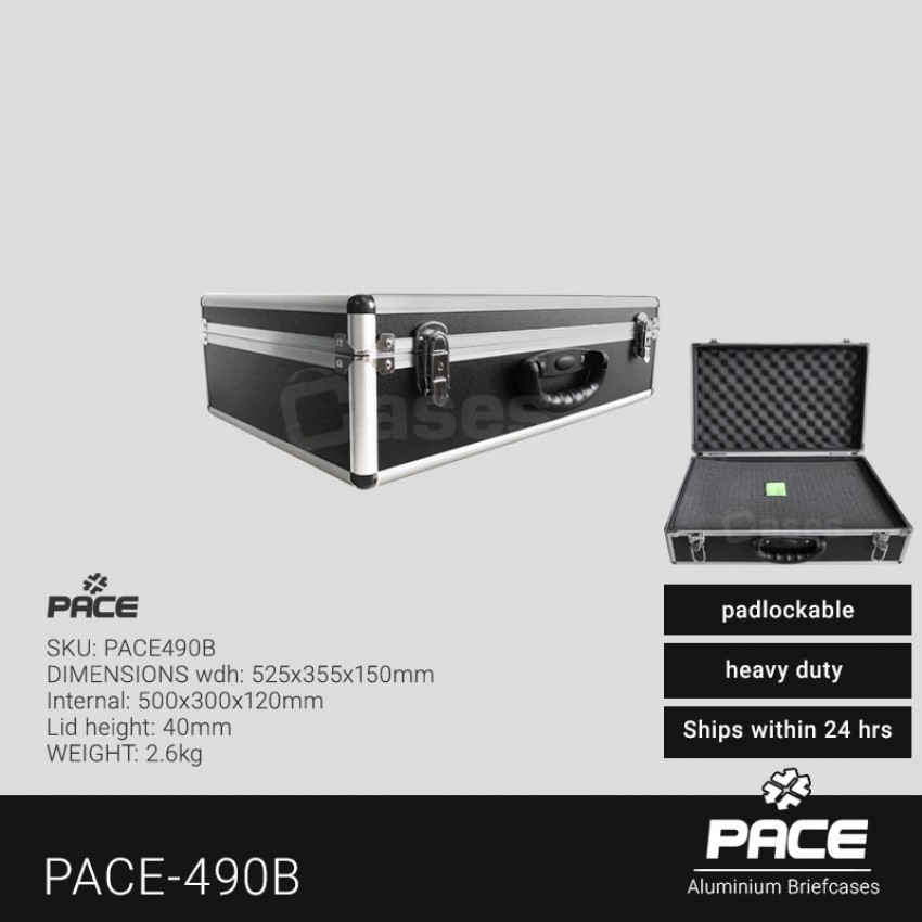 PACE-490B Briefcase 525 x 355 x 150mm