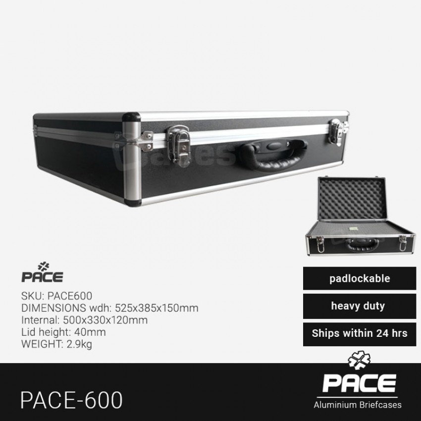 PACE-600B Briefcase 525 x 385 x 150mm