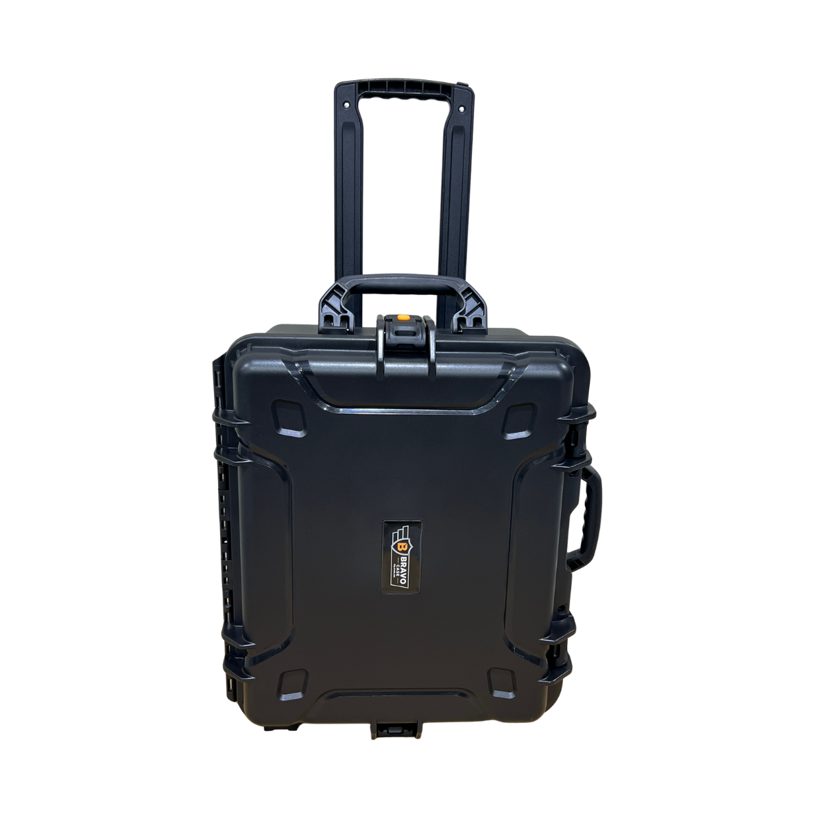 Gazza Bravo BV-584726 large case with heavy-duty latches and integrated carry handle extended