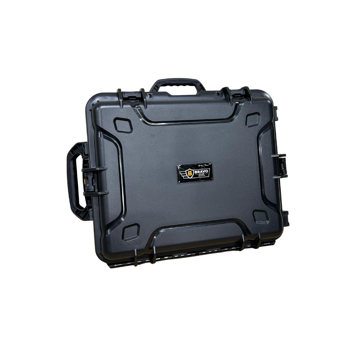 Gazza Bravo BV-584726 large waterproof hard equipment case with heavy-duty latches and integrated carry handle
